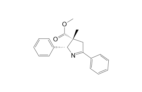 1-Pyrroline-4-carboxylic acid, 4-methyl-2,5-diphenyl-, methyl ester, stereoisomer