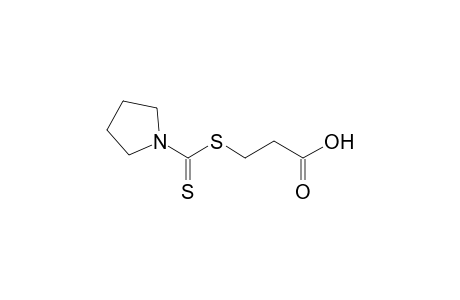 3-[(1-pyrrolidinylcarbothioyl)sulfanyl]propanoic acid