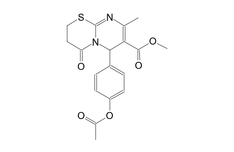 methyl 6-[4-(acetyloxy)phenyl]-8-methyl-4-oxo-3,4-dihydro-2H,6H-pyrimido[2,1-b][1,3]thiazine-7-carboxylate