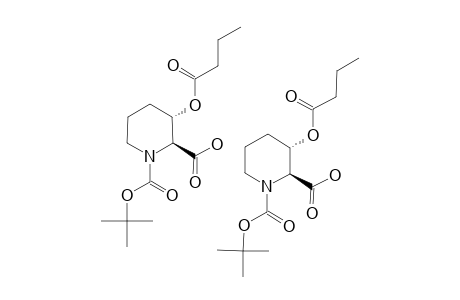 3-(BUTYRYLOXY)-1-(TERT.-BUTOXYCARBONYL)-PIPERIDINE-2-CARBOXYLIC-ACID;(ROTAMER-A)+(ROTAMER-B);MIXTURE