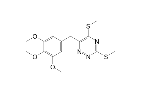 3,5-bis(methylthio)-6-(3,4,5-trimethoxybenzyl)-as-triazine