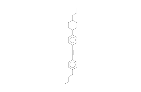 1-Butyl-4-([4-(4-propylcyclohexyl)phenyl]ethynyl)benzene