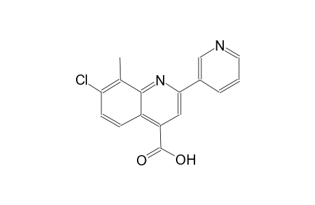 7-chloro-8-methyl-2-(3-pyridinyl)-4-quinolinecarboxylic acid