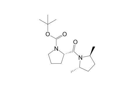 (2S)-N-tert-Butoxycarbonyl-2-[N-(trans-(2S,5S)-2,5-dimethyl)pyrrolidinyl]carbonylpyrrolidine