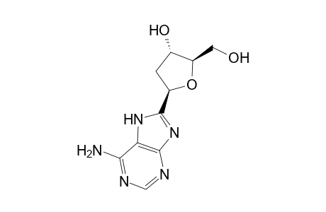 D-erythro-Pentitol, 1-C-(6-amino-1H-purin-8-yl)-1,4-anhydro-2-deoxy-, (R)-