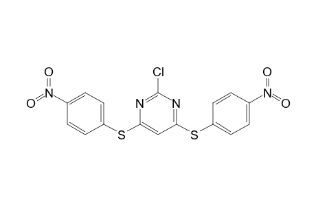 2-Chloranyl-4,6-bis[(4-nitrophenyl)sulfanyl]pyrimidine