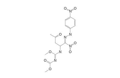 N-METHOXY-N'-[1-ACETONYL-2-NITRO-2-(4-NITROPHENYLHYDRAZONE)]-ETHYL-O-METHYLISOUREA