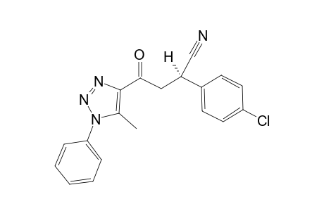 (R)-2-(4-chlorophenyl)-4-(5-methyl-1-phenyl-1H-1,2,3-triazol-4-yl)-4-oxobutanenitrile
