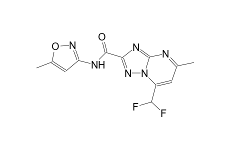 7-(difluoromethyl)-5-methyl-N-(5-methyl-3-isoxazolyl)[1,2,4]triazolo[1,5-a]pyrimidine-2-carboxamide