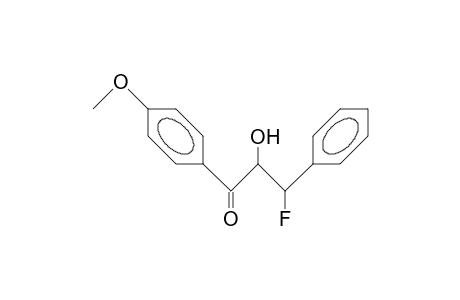 threo-2-Hydroxy-3-fluoro-1-(4-methoxy-phenyl)-3-phenyl-propan-1-one