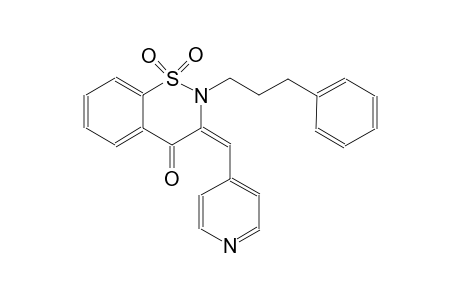 4H-1,2-benzothiazin-4-one, 2,3-dihydro-2-(3-phenylpropyl)-3-(4-pyridinylmethylene)-, 1,1-dioxide, (3E)-
