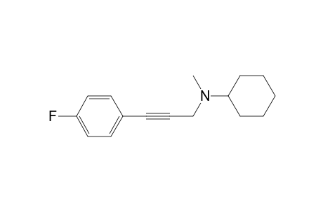 N-(3-(4-fluorophenyl)prop-2-yn-1-yl)-N-methylcyclohexanamine