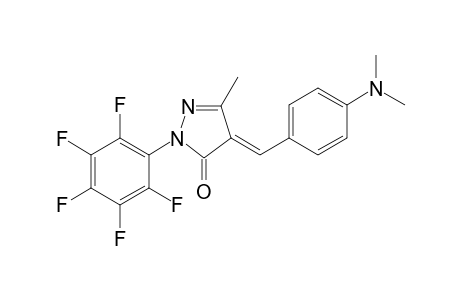(4E)-4-[4-(Dimethylamino)benzylidene]-5-methyl-2-(2,3,4,5,6-pentafluorophenyl)-2,4-dihydro-3H-pyrazol-3-one