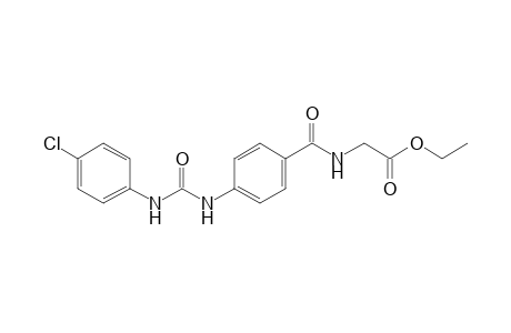 p-[3-(p-chlorophenyl)ureido]hippuric acid, ethyl ester