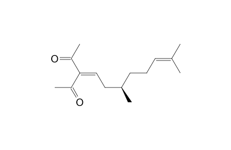 3-[(3R)-3,7-dimethyloct-6-enylidene]pentane-2,4-dione
