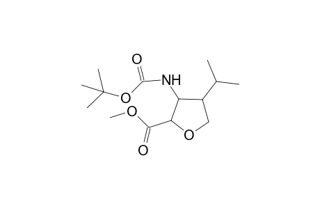 Methyl 3-(tert-butoxycarbonylamino)-4-isopropyltetrahydrofuran-2-carboxylates