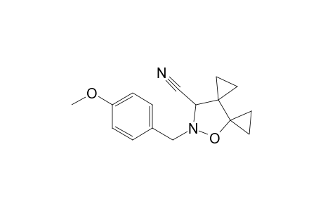 8-p-anisyl-7-oxa-8-azadispiro[2.0.2^{4}.3^{3}]nonane-9-carbonitrile