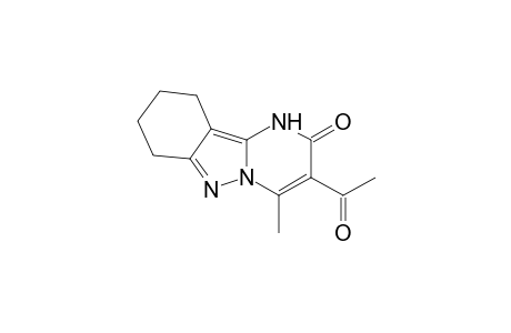 3-acetyl-4-methyl-7,8,9,10-tetrahydropyrimido[1,2-b]indazol-2(1H)-one