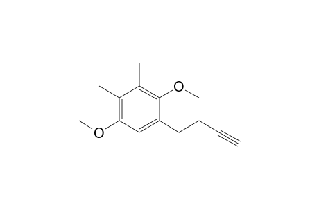 1-But-3-ynyl-2,5-dimethoxy-3,4-dimethyl-benzene