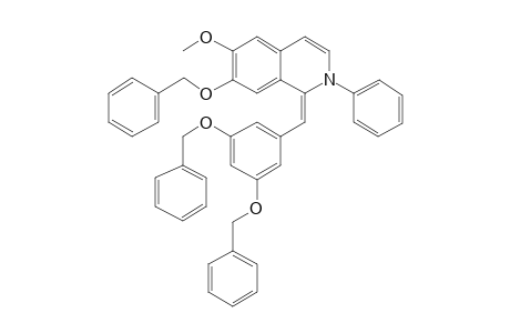 (1E)-7-(Benzyloxy)-1-[3,5-bis(benzyloxy)benzylidene]-6-methoxy-2-phenyl-1,2-dihydroisoquinoline