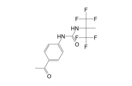 N-(4-acetylphenyl)-N'-[2,2,2-trifluoro-1-methyl-1-(trifluoromethyl)ethyl]urea
