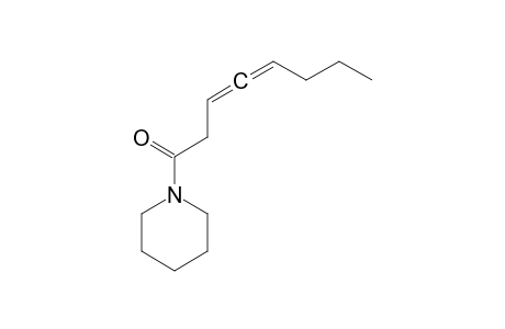 1-(1-Oxo-3,4-octadienyl)-piperidin