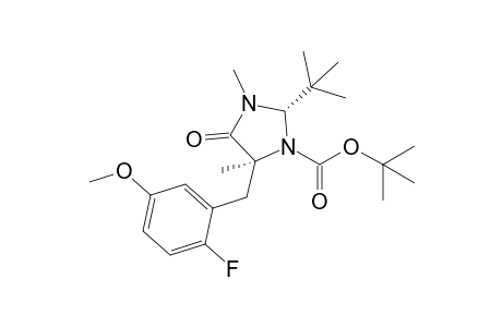 (2S,5S)-1-tert-Butyloxycarbonyl-2-tert-butyl-3,5-dimethyl-5-(2'-fluoro-5'-methoxybenzyl)imidazolidin-4-one