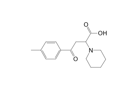 4-(4-Methylphenyl)-4-oxo-2-(1-piperidinyl)butanoic acid