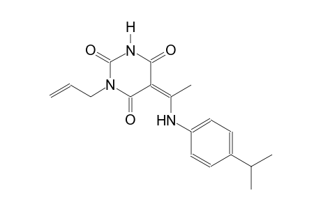 (5Z)-1-allyl-5-[1-(4-isopropylanilino)ethylidene]-2,4,6(1H,3H,5H)-pyrimidinetrione