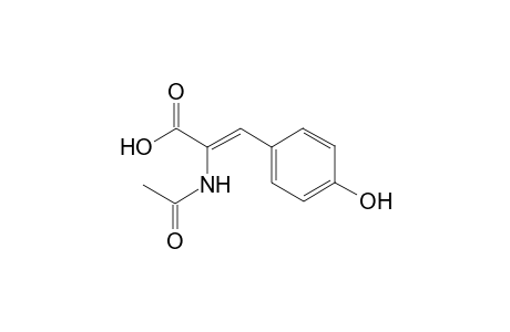 (Z)-2-acetamido-3-(4-hydroxyphenyl)-2-propenoic acid