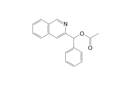 (+-)-Acetic acid 1-(isoquinolin-3-yl)phenylmethyl ester