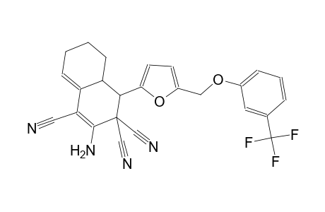 2-amino-4-(5-{[3-(trifluoromethyl)phenoxy]methyl}-2-furyl)-4a,5,6,7-tetrahydro-1,3,3(4H)-naphthalenetricarbonitrile