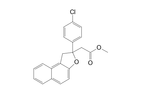 Methyl 2-[2-(4-chlorophenyl)-1,2-dihydronaphtho[2,1-b]furan-2-yl]acetate