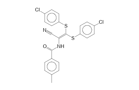N-(2,2-Bis[(4-chlorophenyl)sulfanyl]-1-cyanovinyl)-4-methylbenzamide