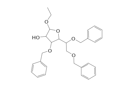 4-Benzoxy-5-(1,2-dibenzoxyethyl)-2-ethoxy-tetrahydrofuran-3-ol