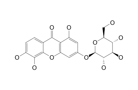 PATULOSIDE-A;3-O-BETA-D-GLUCOPYRANOSYL-1,5,6-TRIHYDROXYXANTHONE