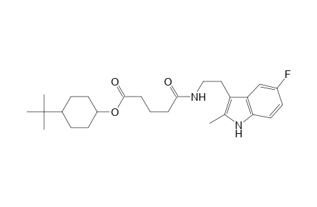Pentanoic acid, 5-[[2-(5-fluoro-2-methyl-1H-indol-3-yl)ethyl]amino]-5-oxo-, 4-(1,1-dimethylethyl)cyclohexyl ester