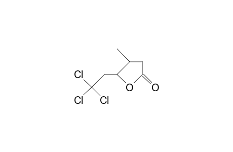cis-5-(2,2,2-Trichloro-ethyl)-4-methyl-2-oxo-tetrahydro-furan