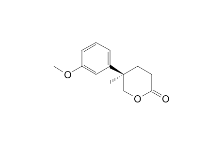 (5R)-5-(3-methoxyphenyl)-5-methyl-2-oxanone