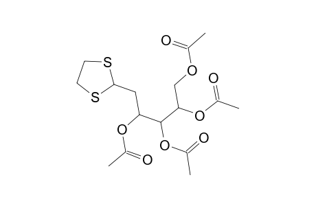 D-Arabino-Hexose, 2-deoxy-, cyclic 1,2-ethanediyl mercaptal, tetraacetate
