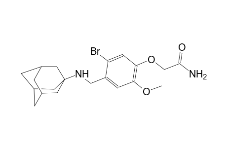 2-{4-[(1-adamantylamino)methyl]-5-bromo-2-methoxyphenoxy}acetamide