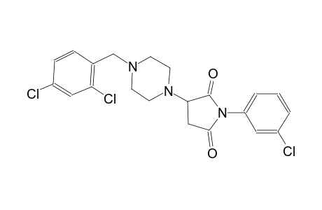 1-(3-chlorophenyl)-3-[4-(2,4-dichlorobenzyl)-1-piperazinyl]-2,5-pyrrolidinedione