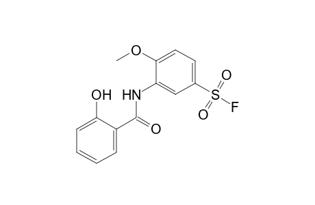 Benzenesulfonyl fluoride, 3-[(2-hydroxybenzoyl)amino]-4-methoxy-