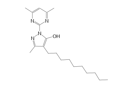 1H-pyrazol-5-ol, 4-decyl-1-(4,6-dimethyl-2-pyrimidinyl)-3-methyl-