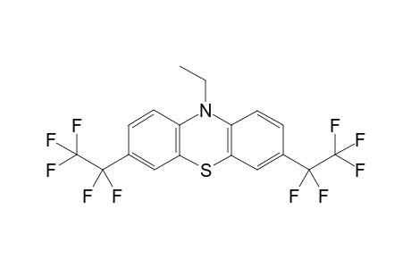 N-Ethyl-3,7-bis(pentafluoroethyl)phenothiazine