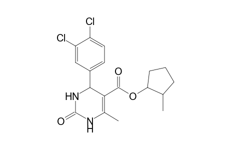 2-Methylcyclopentyl 4-(3,4-dichlorophenyl)-6-methyl-2-oxo-1,2,3,4-tetrahydro-5-pyrimidinecarboxylate