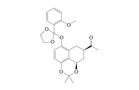 Ethylene glycol ketal of cis-3-Acetyl-5-((o-methoxybenzoyl)oxy)-1,8-dihydroxytetralin 1,8-acetonide