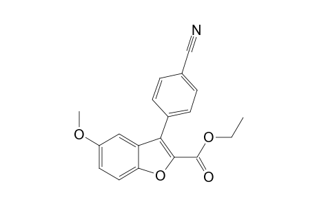 Ethyl 3-(4-cyanophenyl)-5-methoxybenzofuran-2-carboxylate