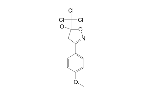 3-p-METHOXY-PHENYL-5-HYDROXY-5-TRICHLORO-METHYL-4,5-DIHYDRO-ISOXAZOLE
