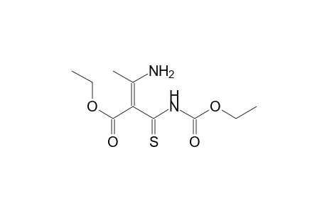 ethyl (2Z)-3-amino-2-{[(ethoxycarbonyl)amino]carbothioyl}-2-butenoate
